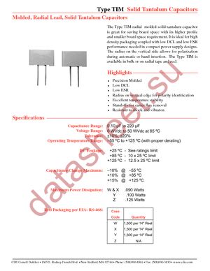 TIM155K050P0W datasheet  